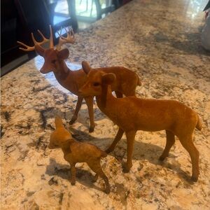 Set of 3 Vintage Deer
